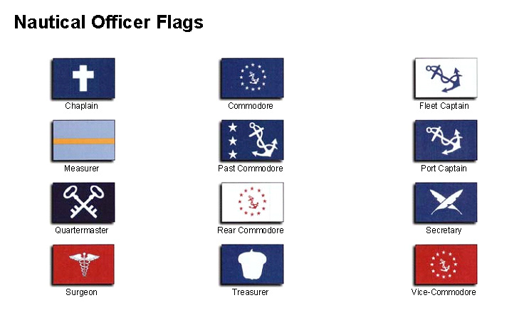 Nautical officer flags